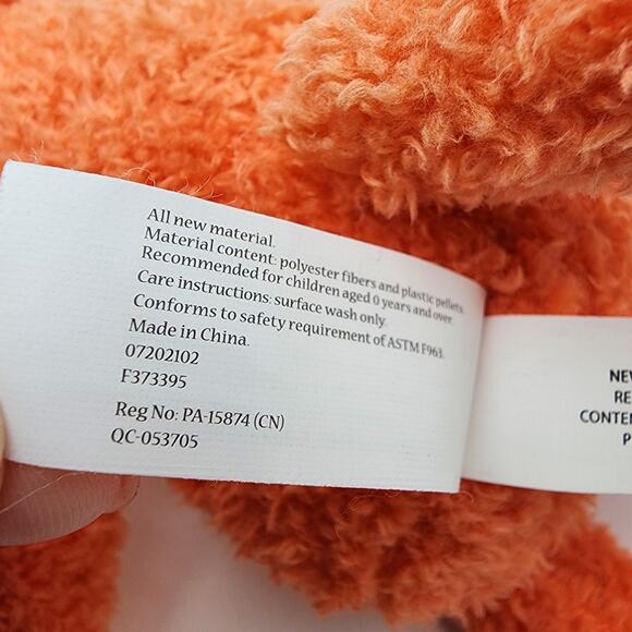 Make Believe Ideas Fox Plush 9" Orange Lovey Crinkle Foot Taggies Ear Toy 2021 - Picture 8 of 8